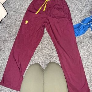 WonderWink Burgundy Scrub Joggers